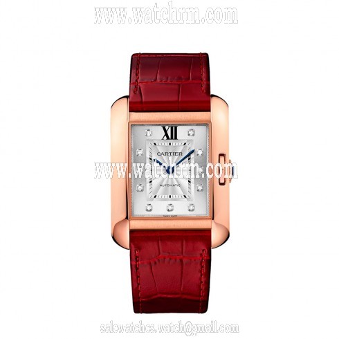 Cartier Tank Anglaise Silver Dial Ladies Watch WJTA0006