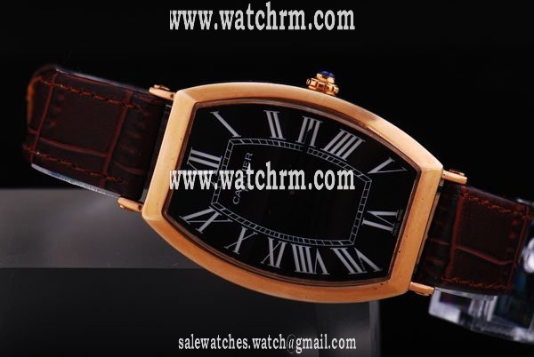 Cartier Tonneau WB2009 Quartz Chronograph Mens 40x47mm Watch