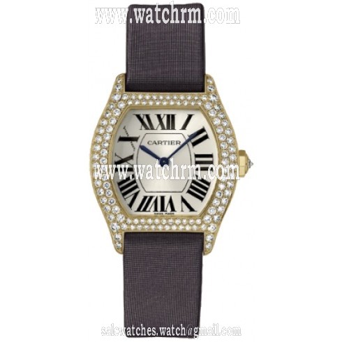 Cartier Tortue 18k Yellow Gold Ladies Watch WA504831