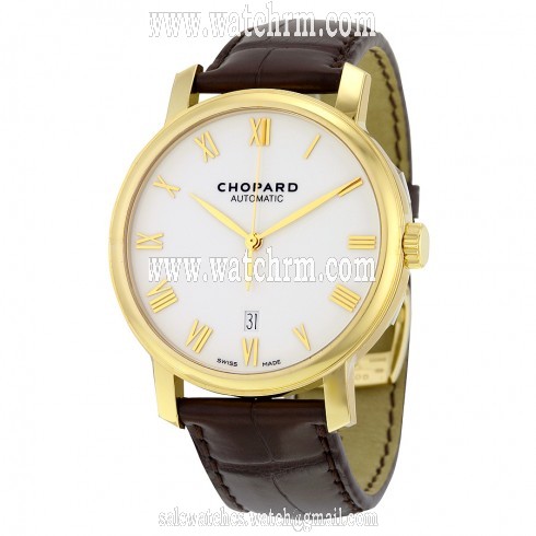 Chopard Classic Automatic White Dial 18kt Yellow Gold Men's Watch 161278-0001