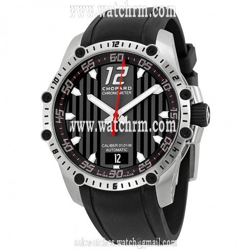 Chopard Classic Racing Superfast Automatic Black Dial Black Rubber Strap Men's Watch 168536-3001 RBK