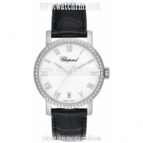 Chopard Classic White Dial 18 Carat White Gold Men's Watch 134200-1002