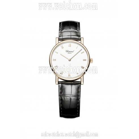 Chopard Classique Homme Automatic White Dial Black Alligator Unisex Watch 163154-5201