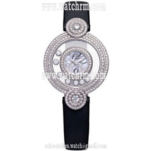 Chopard Happy Diamonds Mother of Pearl Silk Strap Ladies Watch 209341-1001