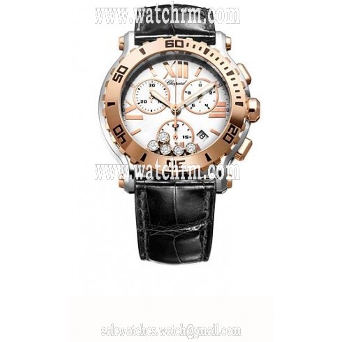 Chopard Happy Sport Chrono Rose Gold Ladies Watch 288499-6001
