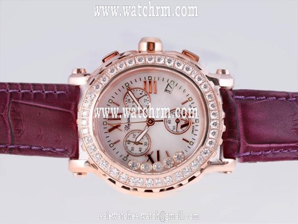 Chopard Happy Sport Chronograph 283582-5001 42mm White Dial Quartz Watch