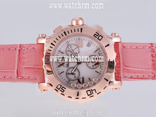 Chopard Happy Sport Chronograph 283583-5001 Round White Dial Watch