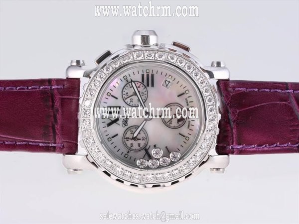Chopard Happy Sport Chronograph 288499-3021 Stainless Steel Case Womens 42x12.5mm Watch