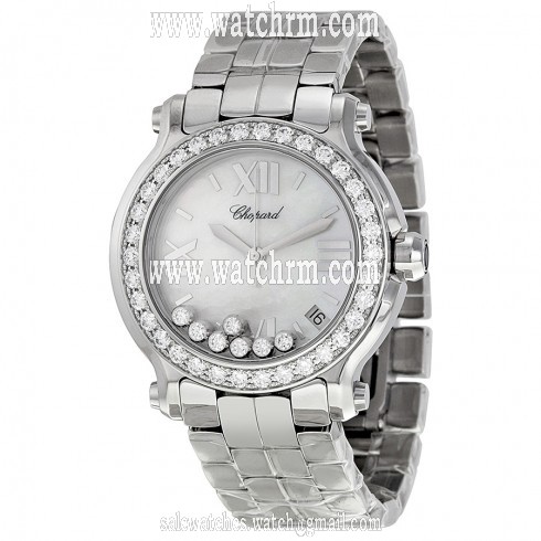 Chopard Happy Sport II Mother of Pearl Stainless Steel Ladies Watch 278477-3009
