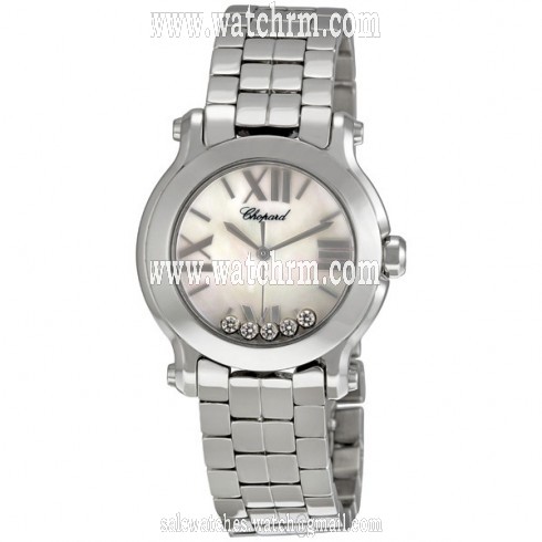 Chopard Happy Sport II Round Mother of Pearl Dial Ladies Watch 278509-3006