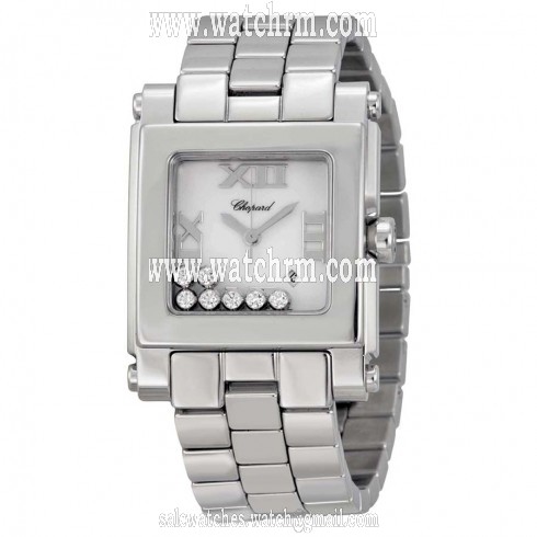 Chopard Happy Sport II White Dial Stainless Steel Ladies Watch 278496-3001