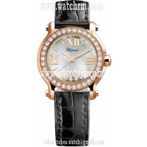 Chopard Happy Sport Mother of Pearl Dial Ladies Watch 27/4189-5005