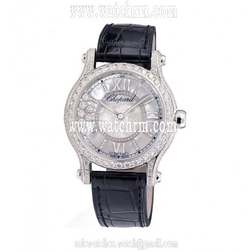 Chopard Happy Sport Mother of Pearl Guilloche Dial Ladies Watch 274891-1008