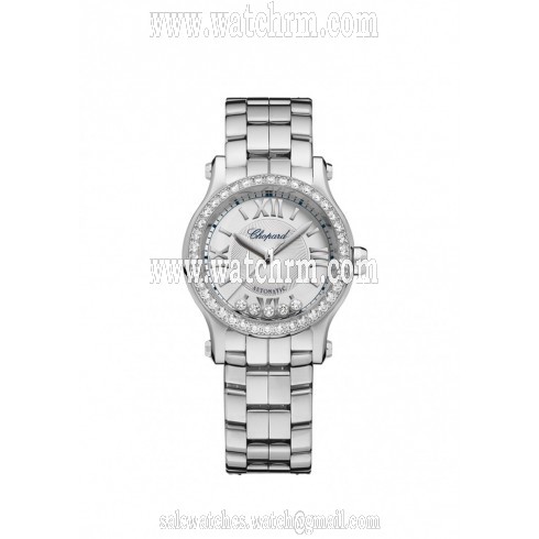 Chopard Happy Sport Silver-Toned Dial Ladies Watch 278573-3004