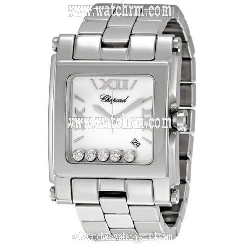 Chopard Happy Sport Square Diamond Ladies Watch 28/8467
