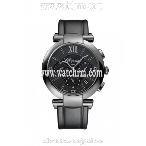 Chopard Imperiale Black Dial Black Rubber Men's Watch 388549-3007