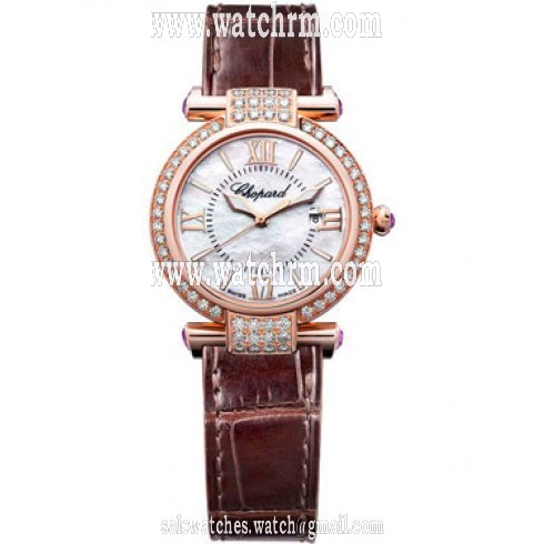 Chopard Imperiale Diamond Mother of Pearl Dial 18 kt Rose Gold Ladies Watch 384238-5003