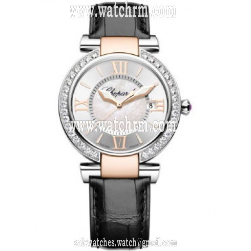 Chopard Imperiale Diamond Silver Dial Stainless Steel and Rose Gold Ladies Watch 388532-6003