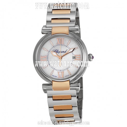 Chopard Imperiale Mother of Pearl Dial Stainless Steel and 18kt Rose Gold Ladies Watch 388541-6002