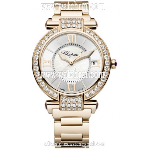 Chopard Imperiale Mother of Pearl Diamond 18kt Rose Gold Ladies Watch 384241-5004
