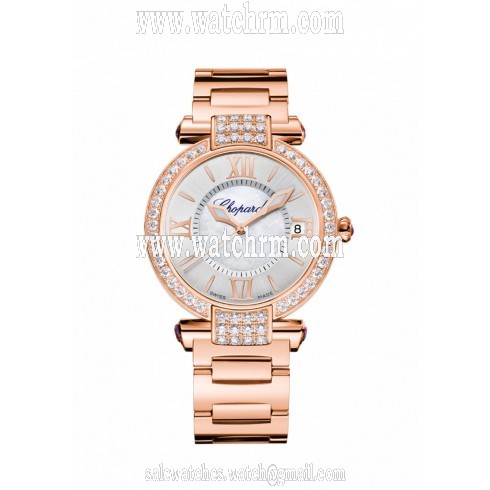 Chopard Imperiale Silver Toned with Mother-of-Pearl Center Dial Ladies Watch 384822-5004