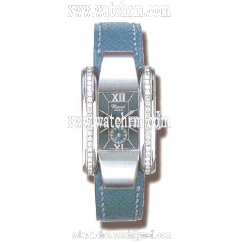 Chopard La Strada Diamond Steel Blue Ladies Watch 41/8412