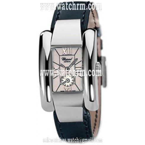 Chopard La Strada White Dial Black Leather Ladies Watch 418357