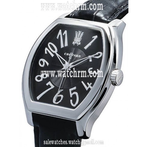 Chopard LUC 18k White Gold Black Men's Watch 16/2235