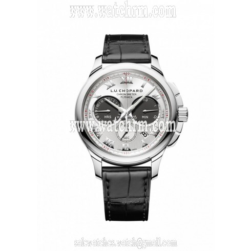 Chopard L.U.C. Chrono One Silver Dial 18 Carat White Gold Men's watch 161928-1001