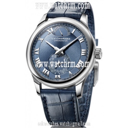 Chopard L.U.C Quattro Blue Dial Platinum Men's Watch 161926-9001