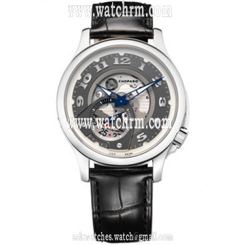 Chopard L.U.C Tech Twist Automatic Open-worked 18 kt White Gold Men's Watch 161888-1002