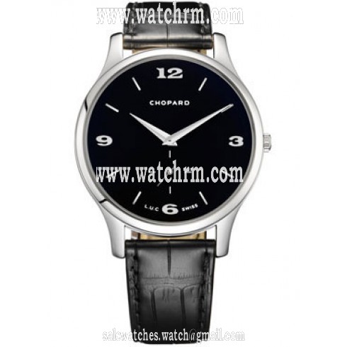 Chopard L.U.C. XPS Automatic Black Dial 18 kt White Gold Men's Watch 161920-1001