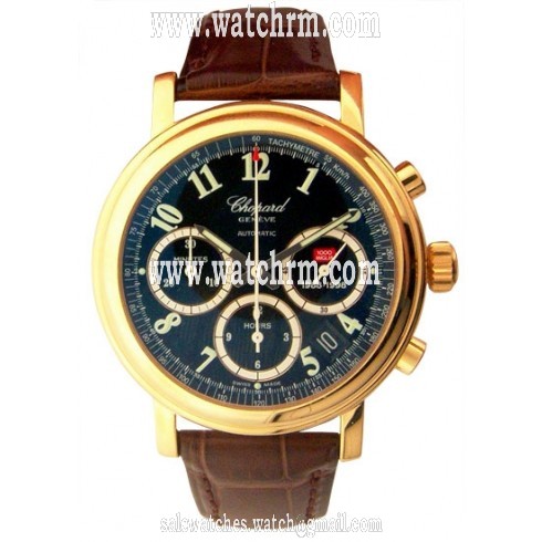 Chopard Mille Miglia 18kt Yellow Gold Brown Chronograph Men's Watch 16/1250