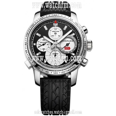 Chopard Mille Miglia Black Dial Black Rubber Men's Watch 168995-3002