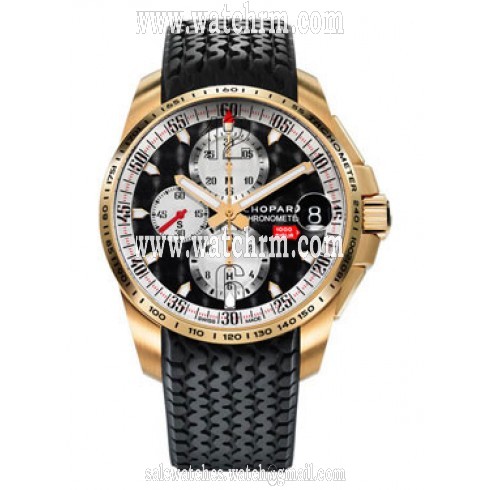 Chopard Mille Miglia GT XL Chronograph 18 k Rose Gold Men's Watch 161268-5010