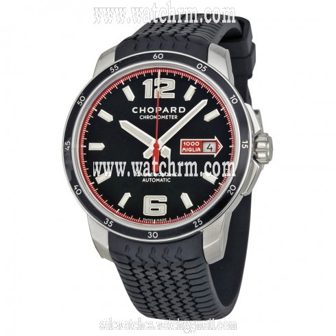 Chopard Mille Miglia GTS Automatic Black Dial Black Rubber Men's Watch 168565-3001