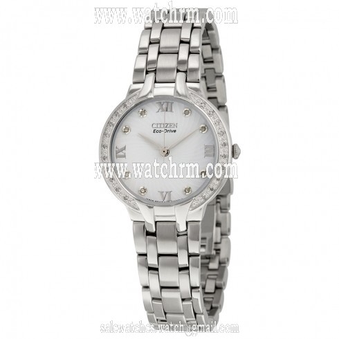 Citizen Bella Eco-Drive Diamond Dial Ladies Watch EM0120-58A