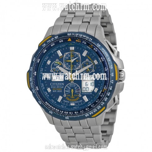 Citizen Blue Angels Skyhawk A-T Men's Titanium Watch JY0050-55L