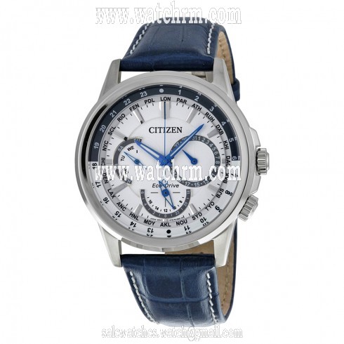 Citizen Calendrier Eco-Drive White Dial Men's Watch BU2020-02A
