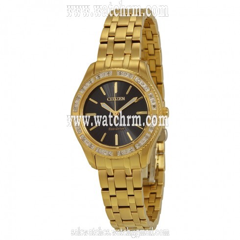 Citizen Carina Black Dial Ladies Watch EM0242-51E