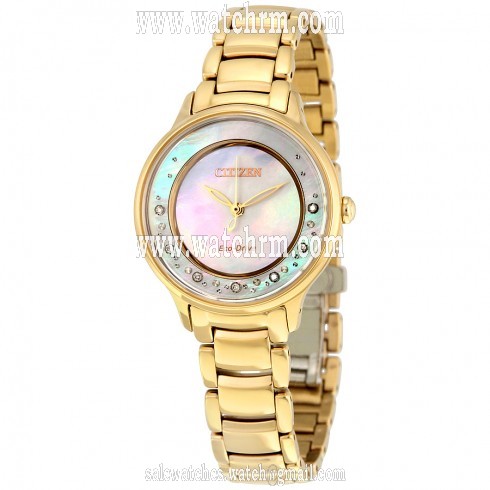 Citizen Circle of Time Eco-Drive Rose Gold-Tone Stainless Steel Ladies Watch EM0382-86D