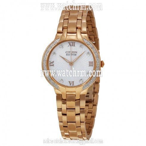 Citizen Eco Drive Bella Gold-Tone Diamond Ladies Watch EM0123-50A