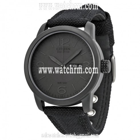Citizen Eco-Drive Black Dial Black IP Stainless Steel Men's Watch BM8475-00F