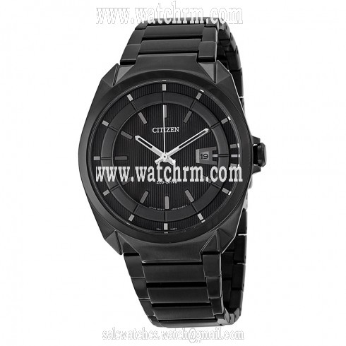 Citizen Eco Drive Black Dial Men's Watch AW1018-55E