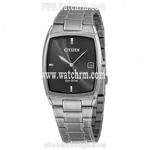 Citizen Eco-Drive Black Dial Stainless Steel Men's Watch AU1070-58E