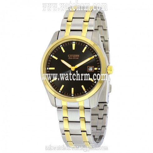 Citizen Eco-Drive Men's Bracelet Black Dial Watch AU1044-58E