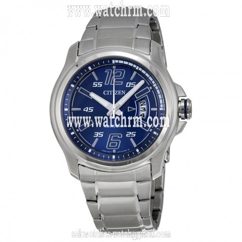 Citizen Eco Drive Blue Dial Stainless Steel Men's Watch AW1350-83M