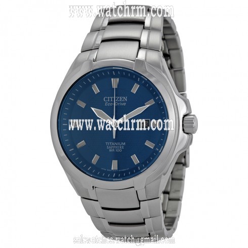 Citizen Eco-Drive Blue Dial Titanium Men's Watch BM7170-53L
