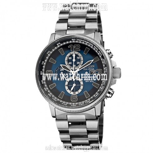 Citizen Eco Drive Nighthawk Blue Dial Titanium Men's Watch CA0500-51L
