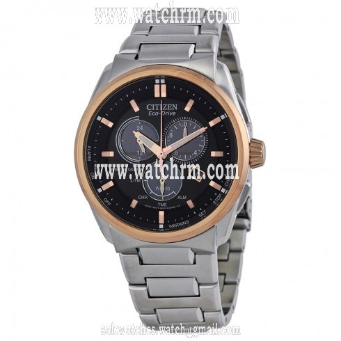 Citizen Eco Drive Perpetual Calendar Black Dial Stainless Steel Men's Watch BL5486-57E